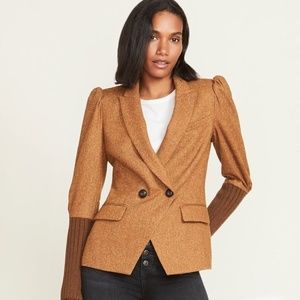 Veronica Beard Bayard Brown Tweed Blazer Size 12